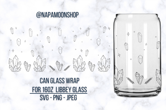 Celestial Libbey Cup Wrap SVG: Graphics for Crafts