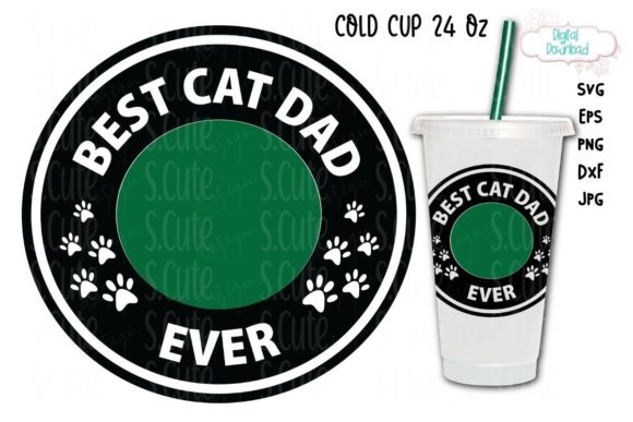 Cold Cup Ring Svg, Best Cat Cup 24 Oz