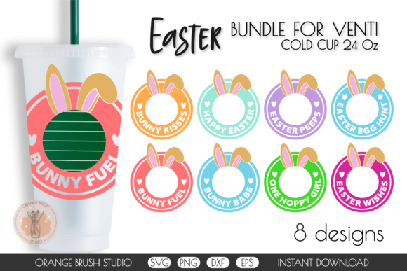 Easter Venti Cold Cup Decal SVG Bundle: Graphics for Crafts-Driven Branding