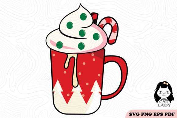 Free Hot Cocoa Cup Christmas SVG PNG: Graphics for Crafts & Branding