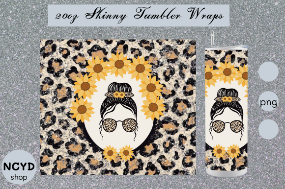 Leopard Skinny Tumbler Wrap SVG: Graphics for Crafts-Driven Branding