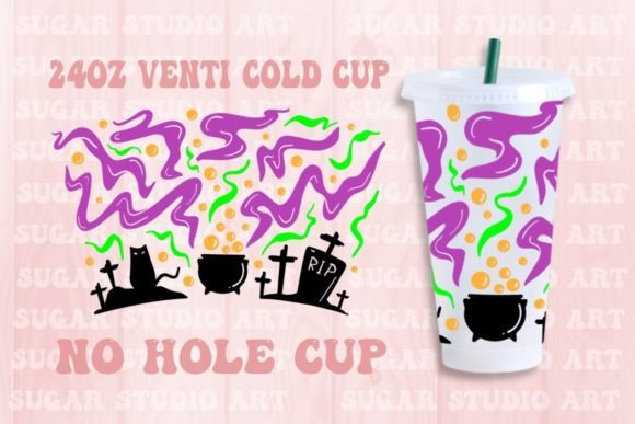 Witch No Hole Cup, Halloween Svg Graphics
